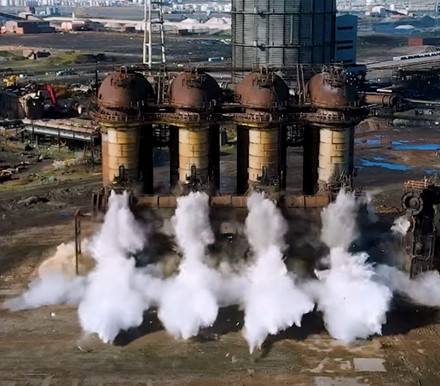 Redcar Steelworks Blast Furnace Stoves                    March 2023